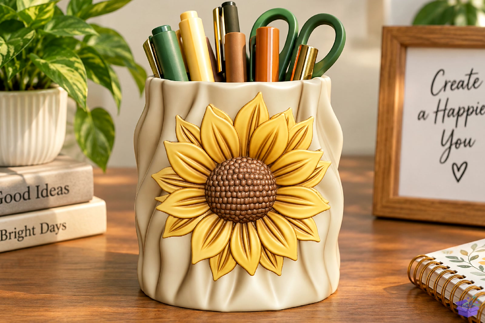 Sunflower Succulent Saksı Tasarımı STL File - 3D Baskı ve Model Dosyası (STL, OBJ, 3MF)