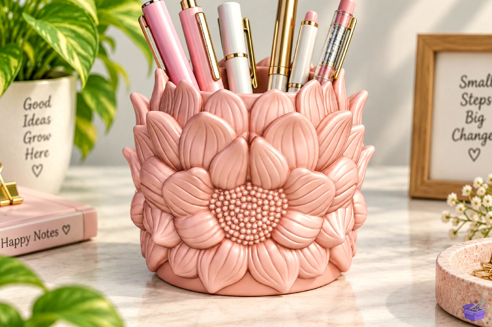 Sunflower Bloom Saksı Tasarımı STL - 3D Baskı ve Model Dosyası (STL, OBJ, 3MF)