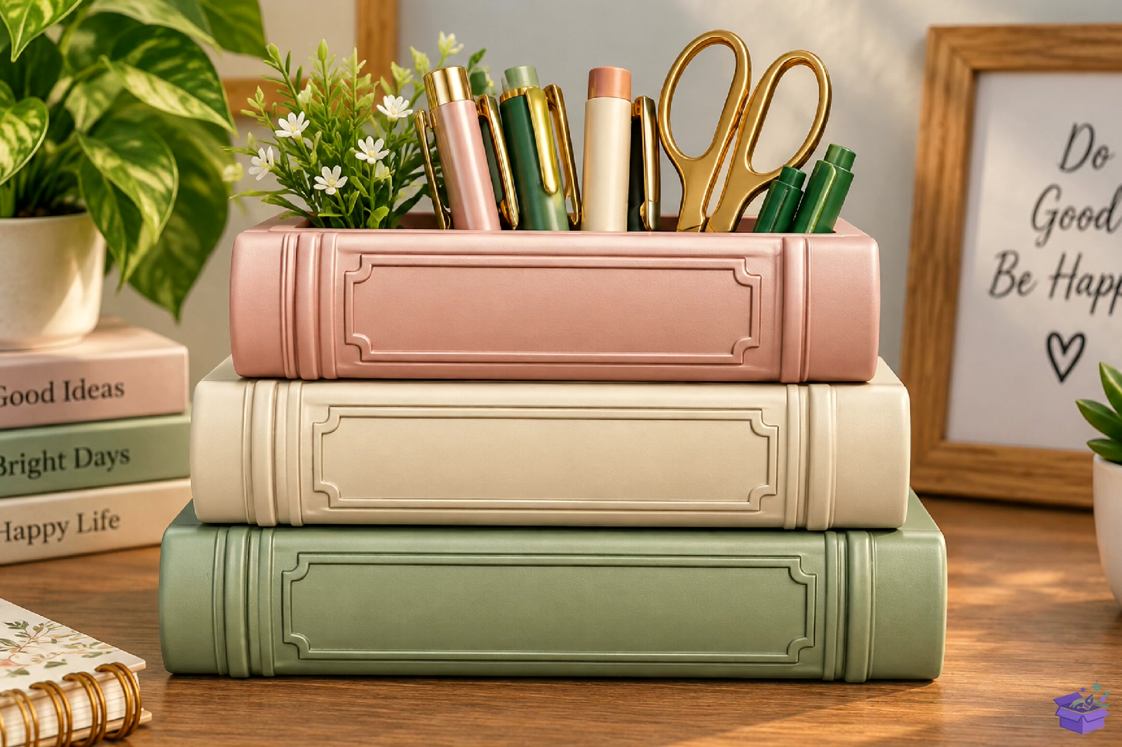 Stacked Book Vazo Tasarımı Pot STL File - 3D Baskı ve Model Dosyası (STL, OBJ, 3MF) - detaylı önizleme 2