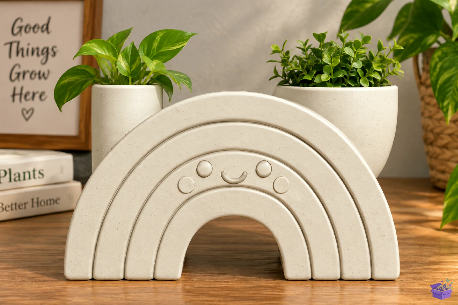Happy Rainbow Plant Tutucu STL Model - 3D Baskı ve Model Dosyası (STL, OBJ, 3MF) - detaylı önizleme 2