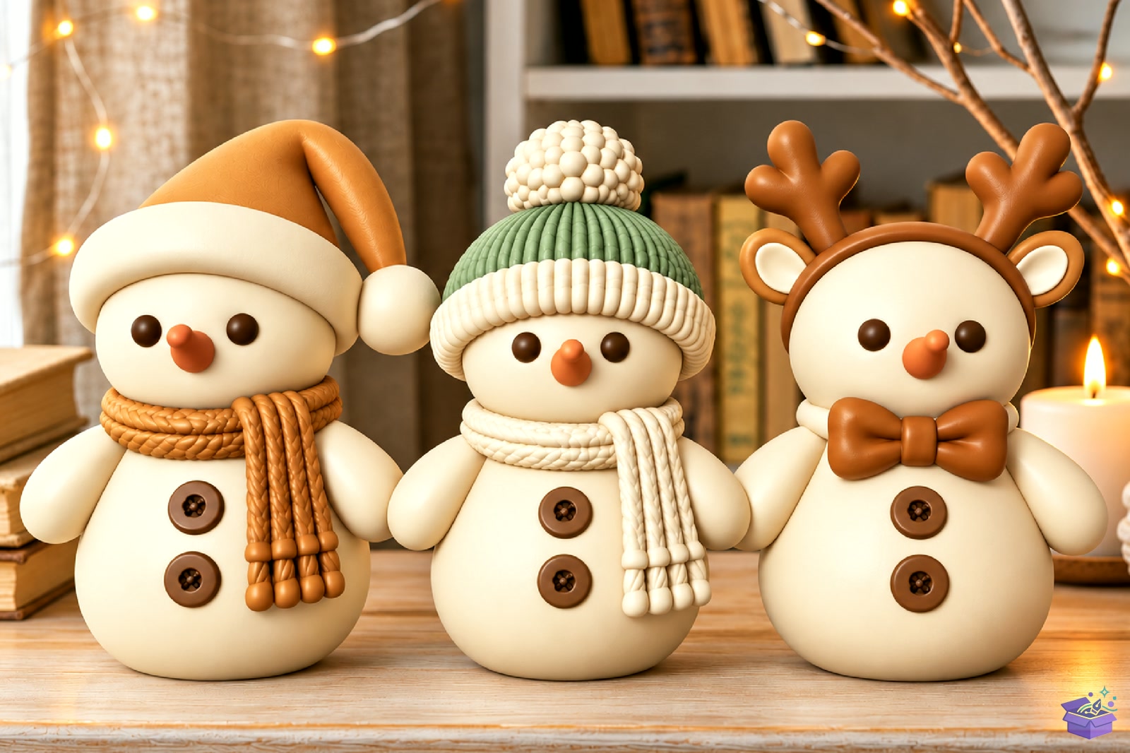 3D Baskı Yılbaşı Snowman Trio STL File - 3D Baskı ve Model Dosyası (STL, OBJ, 3MF) - detaylı önizleme 3