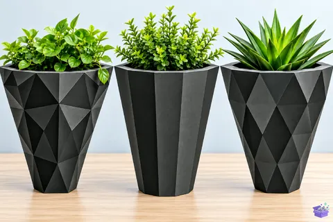 3D Baskı Geometric Saksı Tasarımı Pot STL File - 3D Baskı ve Model Dosyası (STL, OBJ, 3MF) - 3D Baskı İndir (STL, OBJ, 3MF)