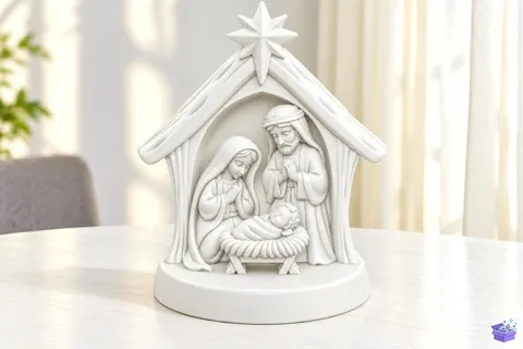 3D Baskı Nativity Scene STL File - 3D Baskı ve Model Dosyası (STL, OBJ, 3MF) - 3D Baskı İndir (STL, OBJ, 3MF)
