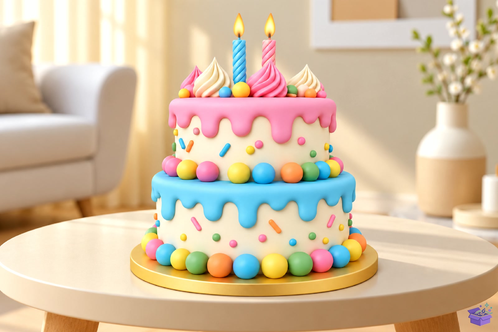 Doğum Günü Cake STL File - 3D Baskı ve Model Dosyası (STL, OBJ, 3MF) - detaylı önizleme 3