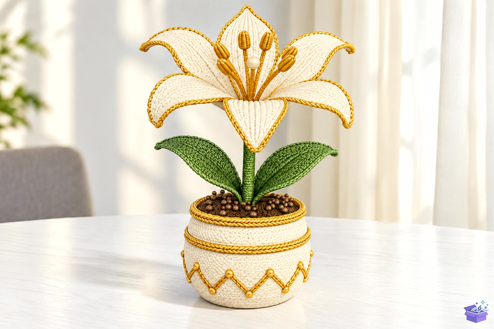 Lily Çiçek Pot STL File - 3D Baskı ve Model Dosyası (STL, OBJ, 3MF)