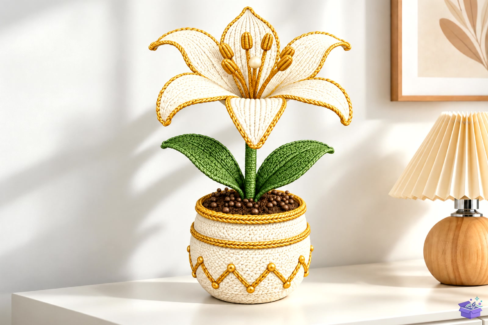 Lily Çiçek Pot STL File - 3D Baskı ve Model Dosyası (STL, OBJ, 3MF) - detaylı önizleme 2
