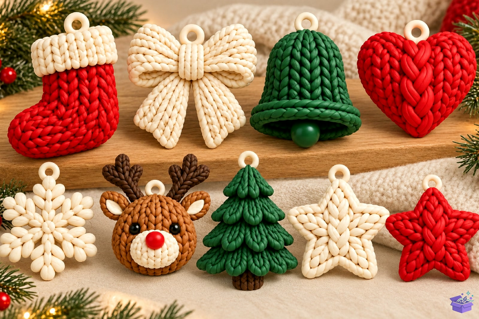 3D Knitted Yılbaşı Ağaç Süsü STL - 3D Baskı ve Model Dosyası (STL, OBJ, 3MF) - detaylı önizleme 2