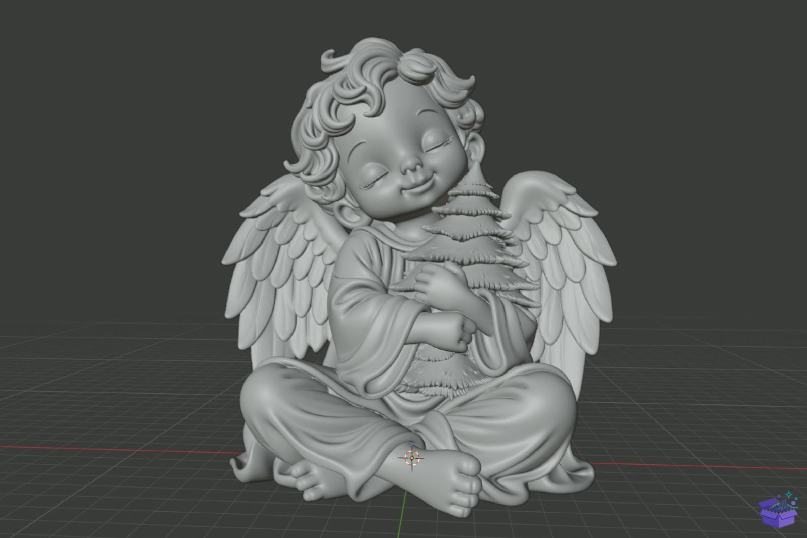 Yılbaşı Angel STL File - 3D Baskı ve Model Dosyası (STL, OBJ, 3MF) - detaylı önizleme 5