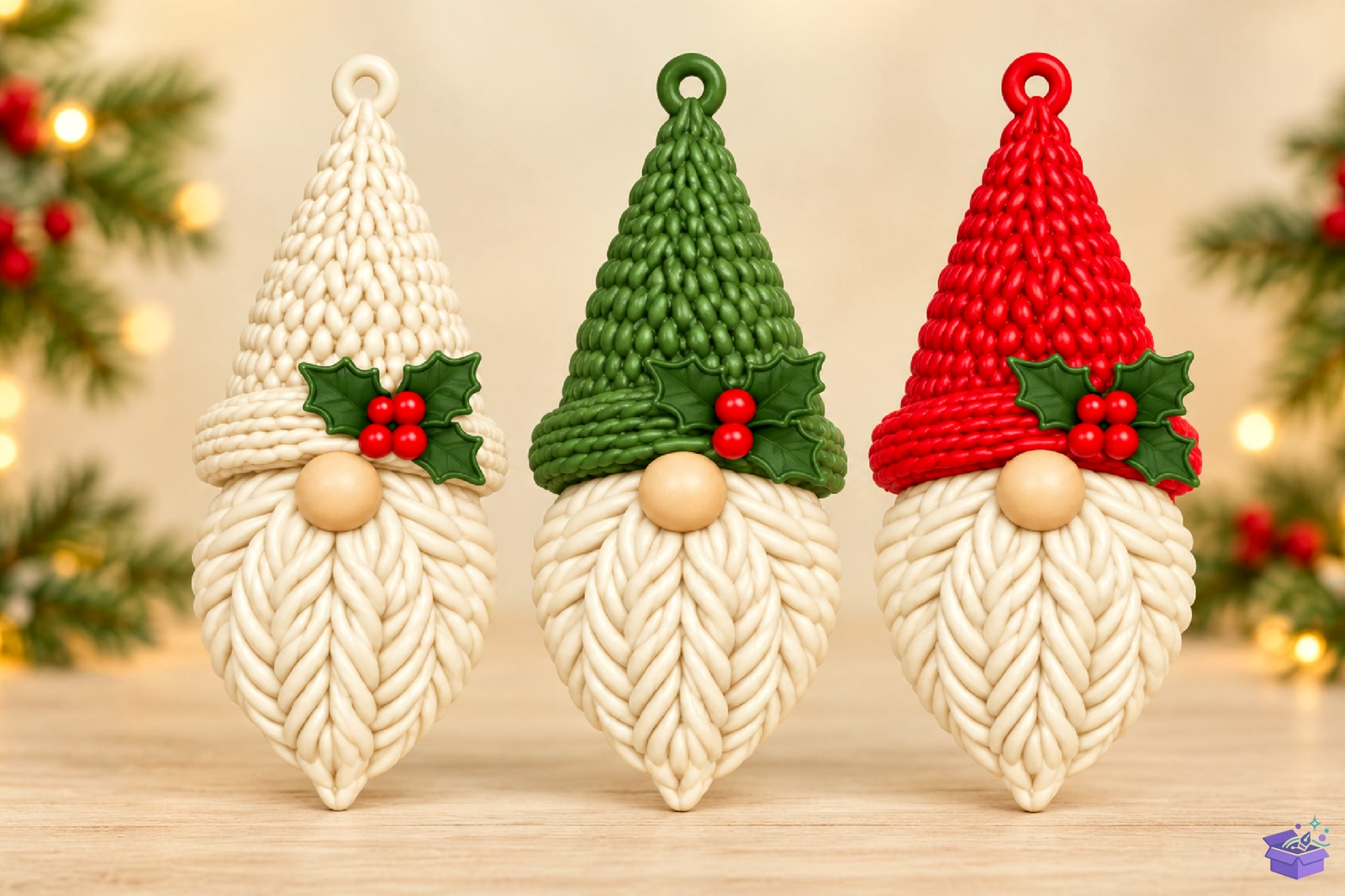 Knitted Yılbaşı Gnome STL 3D Baskı - 3D Baskı ve Model Dosyası (STL, OBJ, 3MF)
