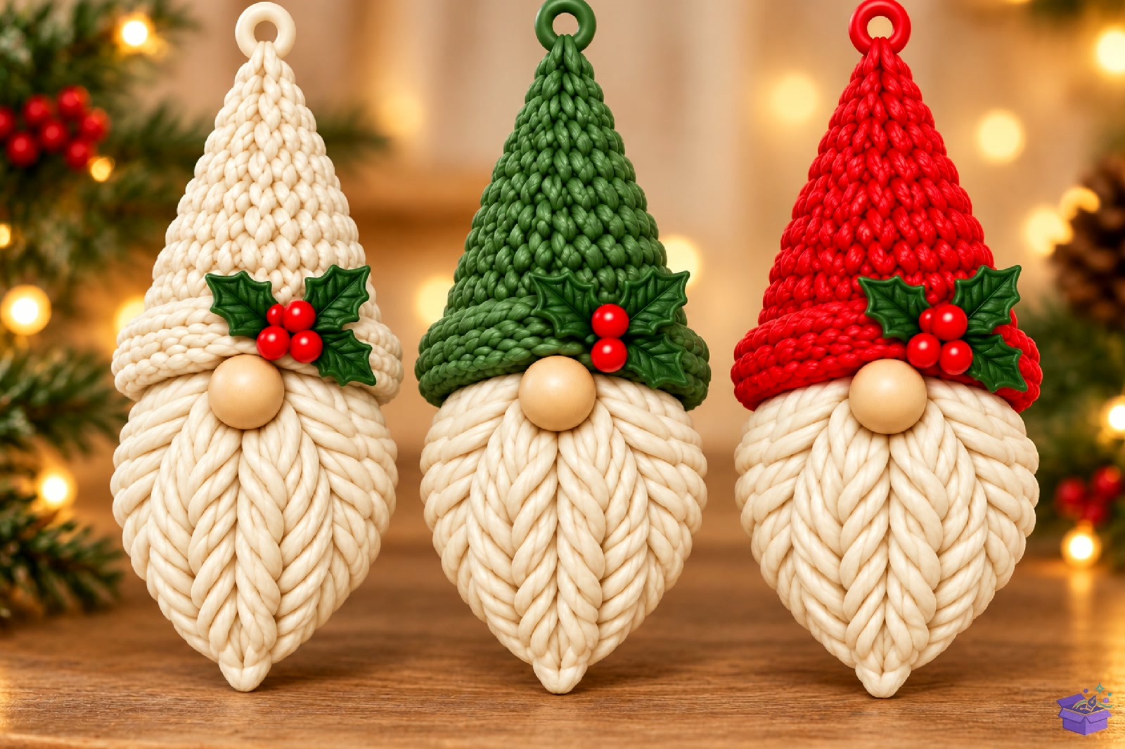 Knitted Yılbaşı Gnome STL 3D Baskı - 3D Baskı ve Model Dosyası (STL, OBJ, 3MF) - detaylı önizleme 2