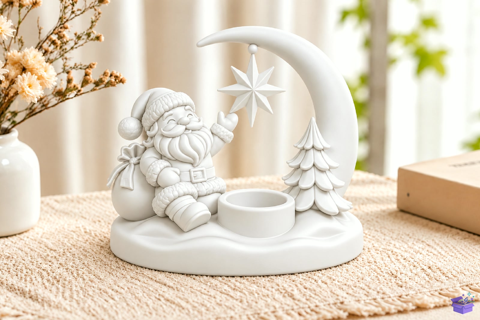 STL 3D Baskı Santa Claus Mumluk - 3D Baskı ve Model Dosyası (STL, OBJ, 3MF)
