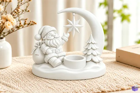 STL 3D Baskı Santa Claus Mumluk - 3D Baskı ve Model Dosyası (STL, OBJ, 3MF) - 3D Baskı  İndir (STL, OBJ, 3MF)