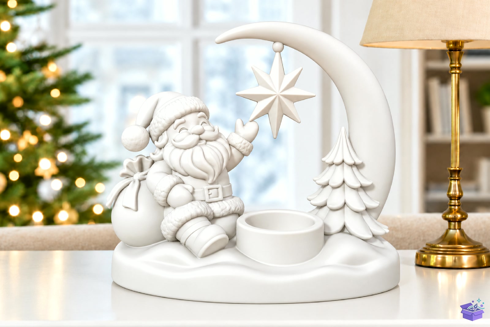 STL 3D Baskı Santa Claus Mumluk - 3D Baskı ve Model Dosyası (STL, OBJ, 3MF) - detaylı önizleme 2