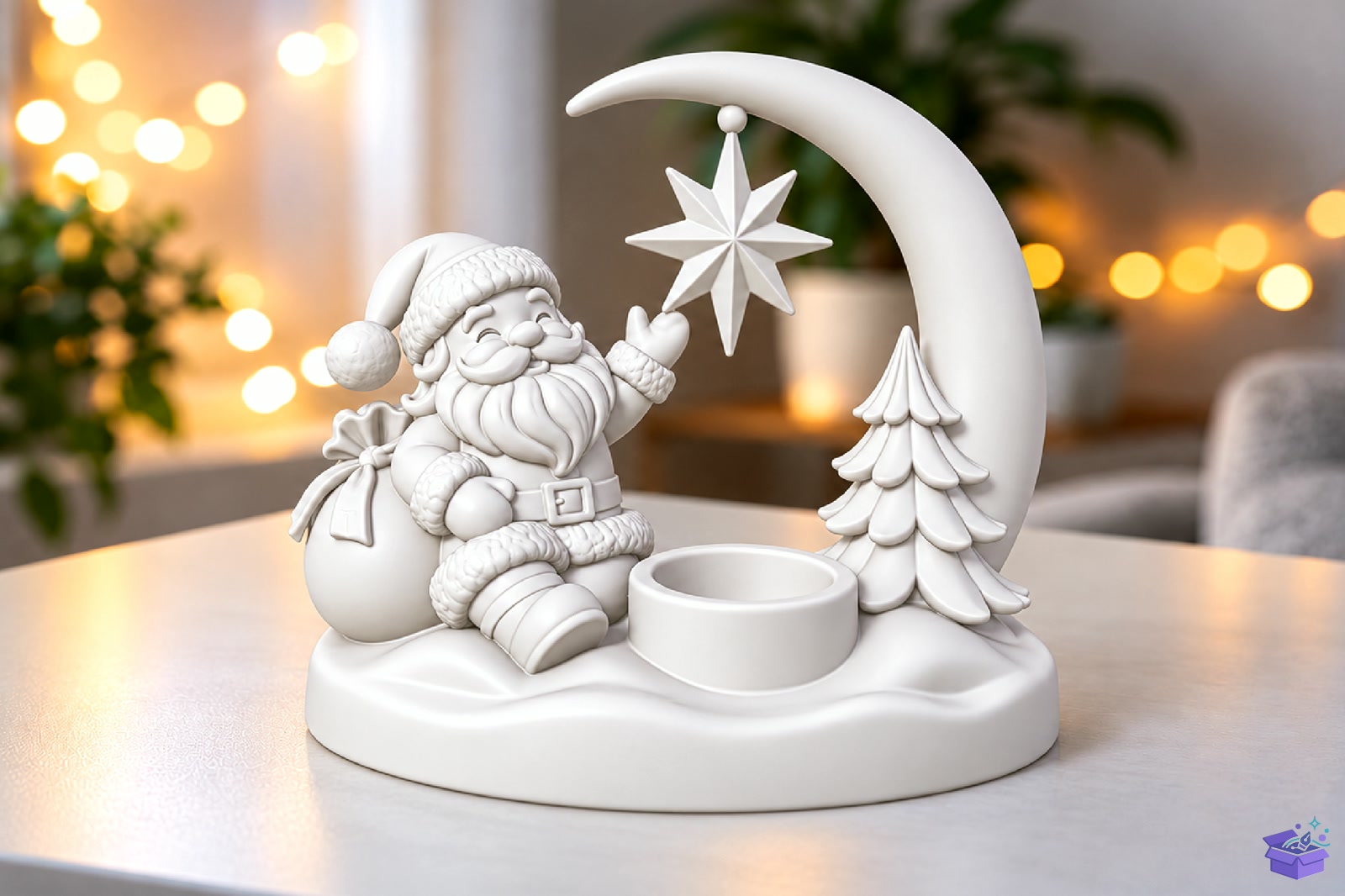 STL 3D Baskı Santa Claus Mumluk - 3D Baskı ve Model Dosyası (STL, OBJ, 3MF) - detaylı önizleme 3