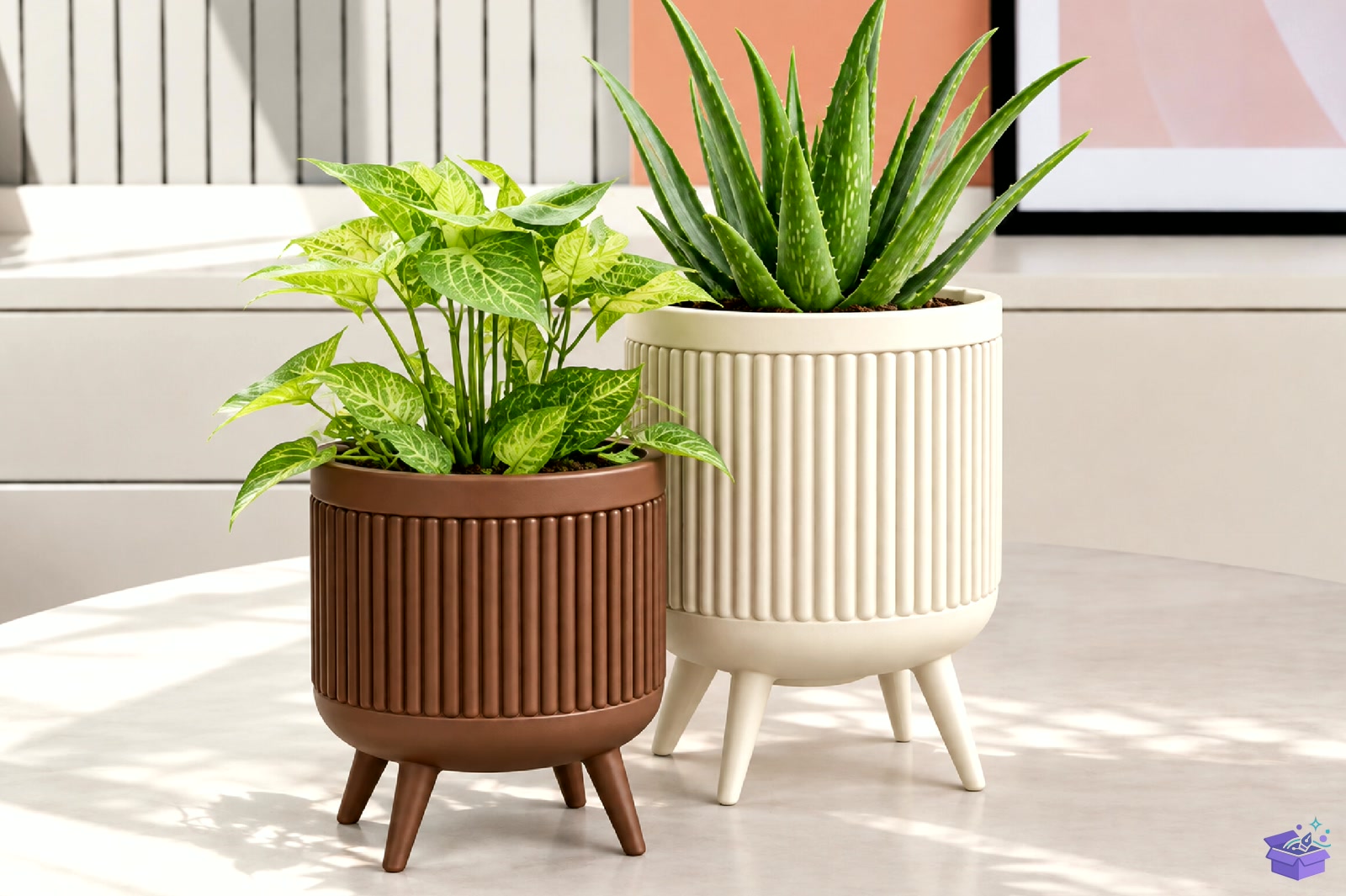 Ribbed Saksı Tasarımı STL 3D Baskı - 3D Baskı ve Model Dosyası (STL, OBJ, 3MF)
