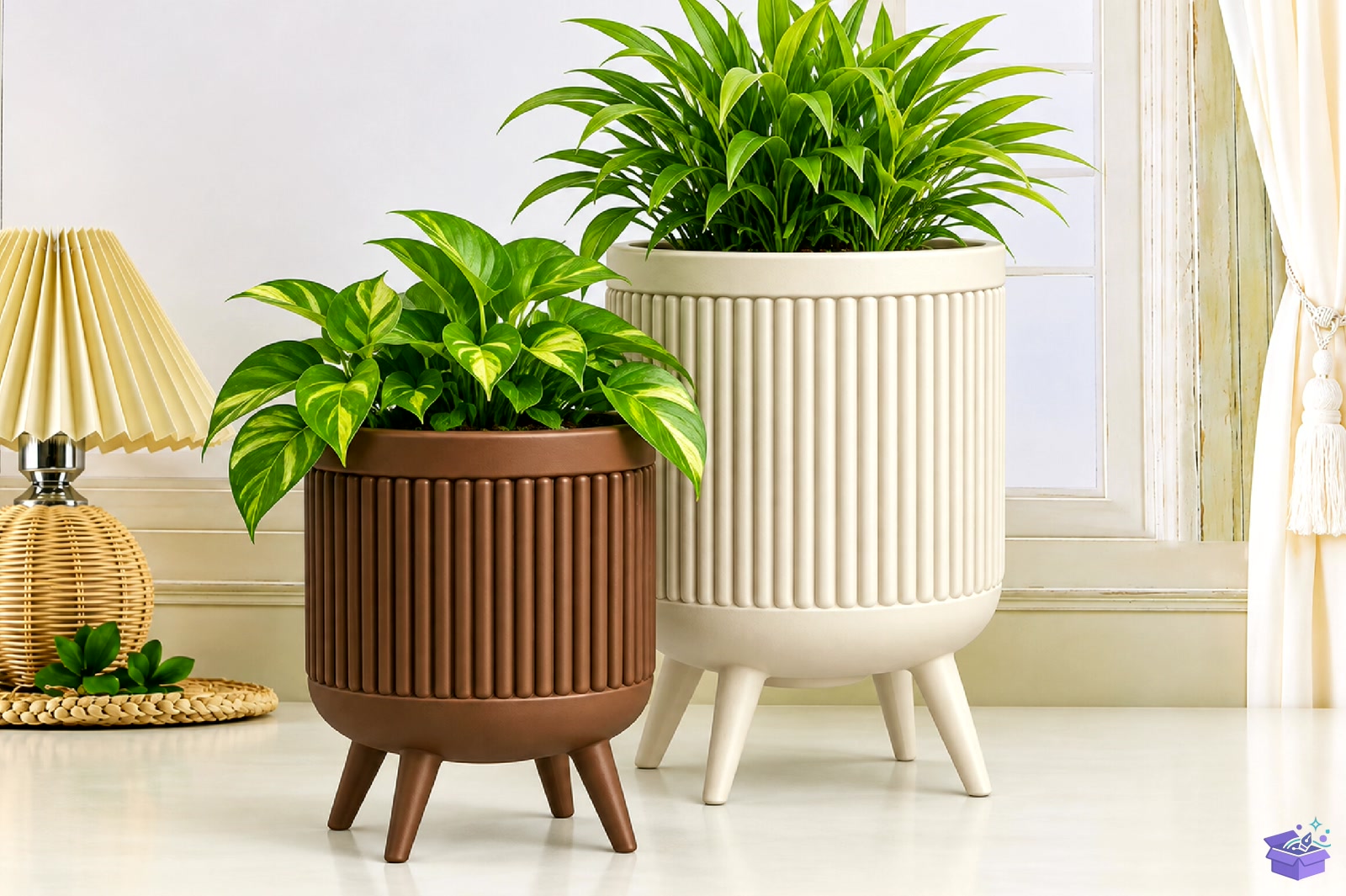 Ribbed Saksı Tasarımı STL 3D Baskı - 3D Baskı ve Model Dosyası (STL, OBJ, 3MF) - detaylı önizleme 2