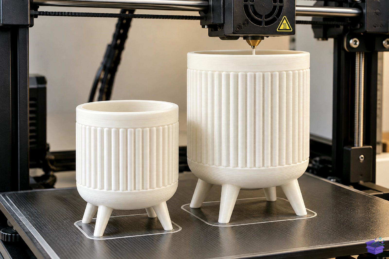 Ribbed Saksı Tasarımı STL 3D Baskı - 3D Baskı ve Model Dosyası (STL, OBJ, 3MF) - detaylı önizleme 4