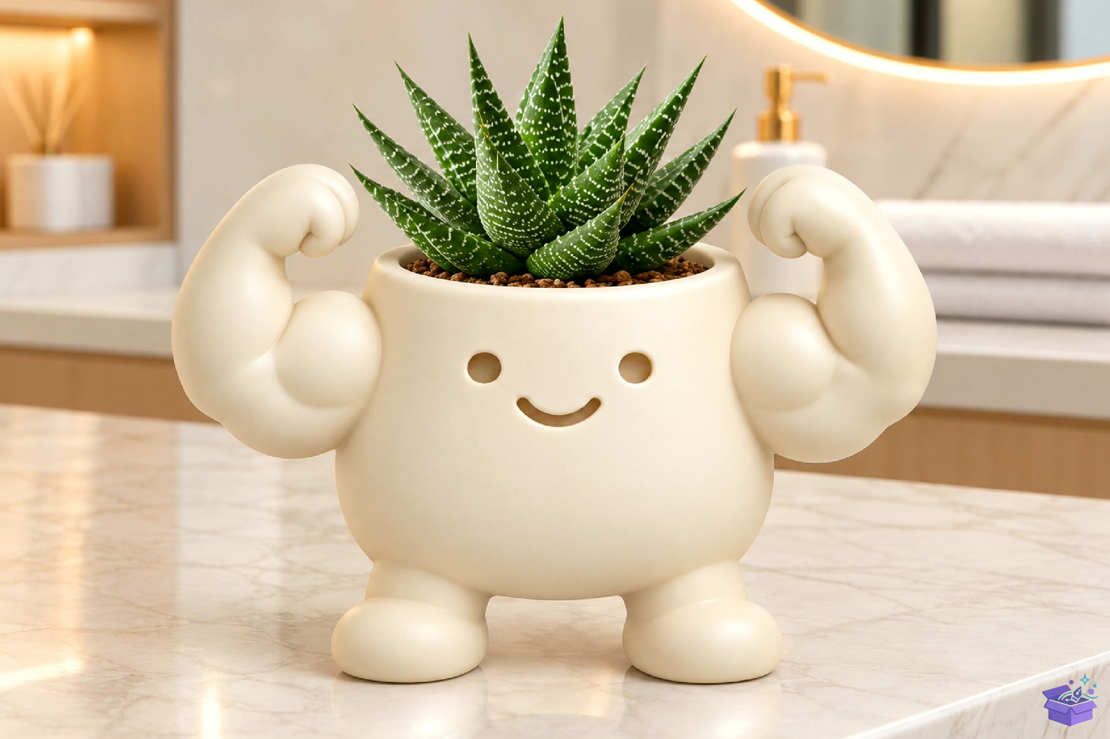 Muscle Pot Saksı Tasarımı 3D Baskı STL File - 3D Baskı ve Model Dosyası (STL, OBJ, 3MF) - detaylı önizleme 2
