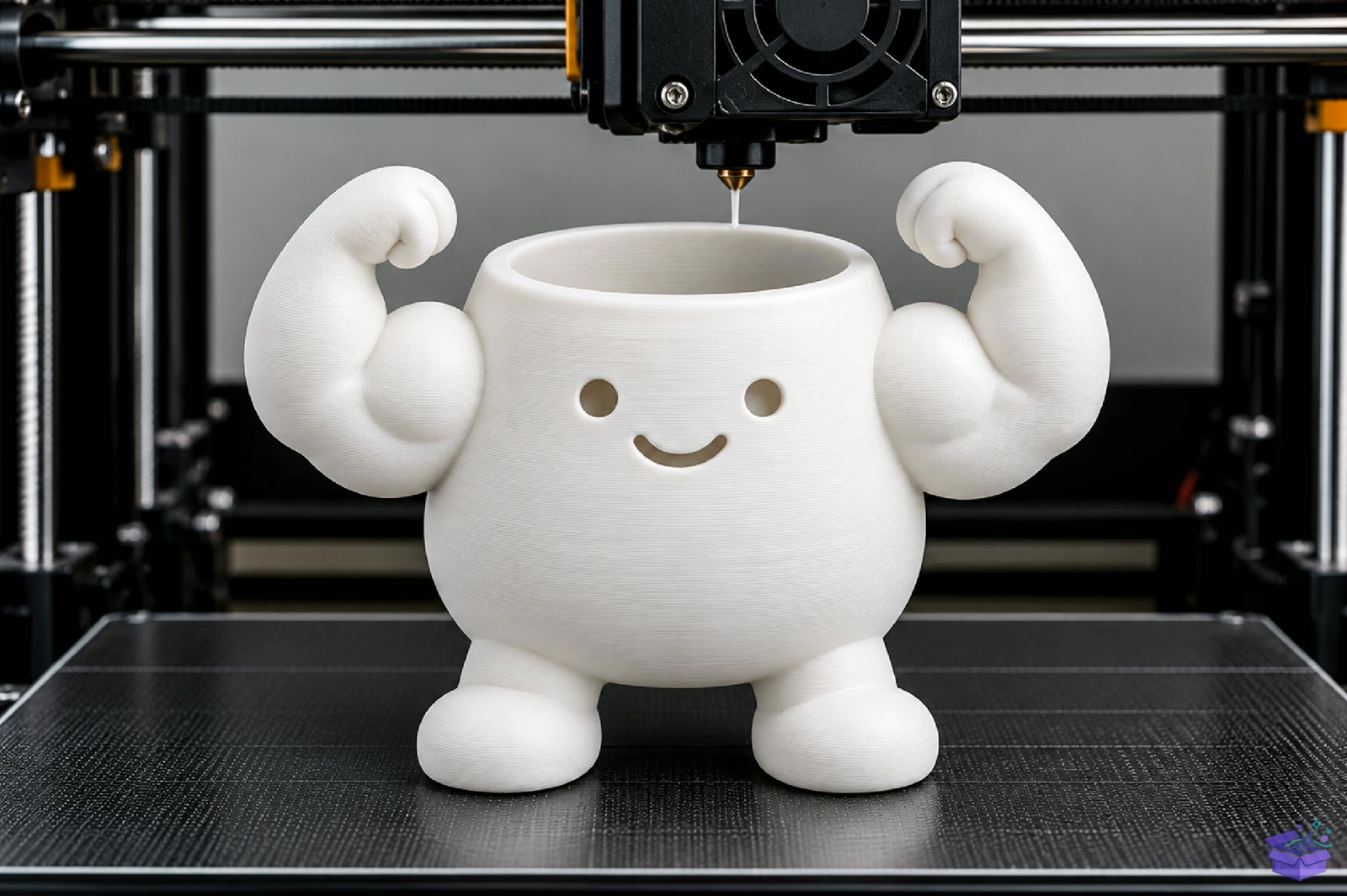 Muscle Pot Saksı Tasarımı 3D Baskı STL File - 3D Baskı ve Model Dosyası (STL, OBJ, 3MF) - detaylı önizleme 4