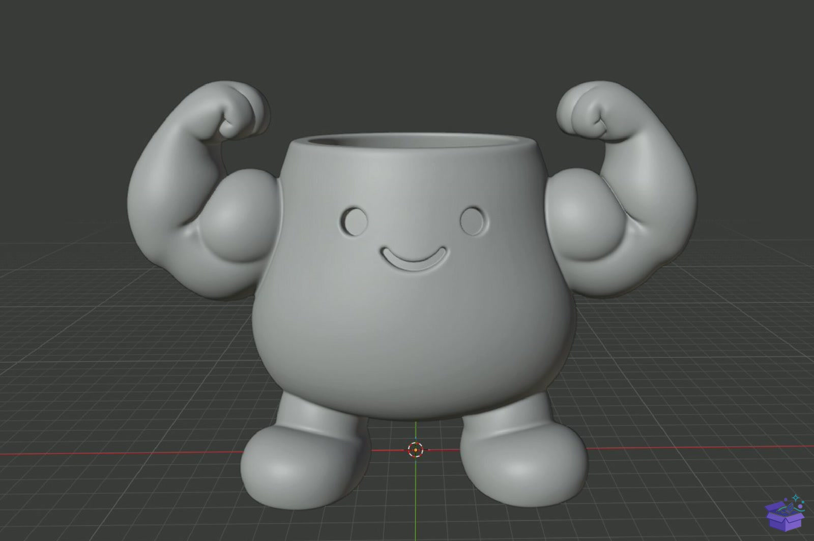 Muscle Pot Saksı Tasarımı 3D Baskı STL File - 3D Baskı ve Model Dosyası (STL, OBJ, 3MF) - detaylı önizleme 5