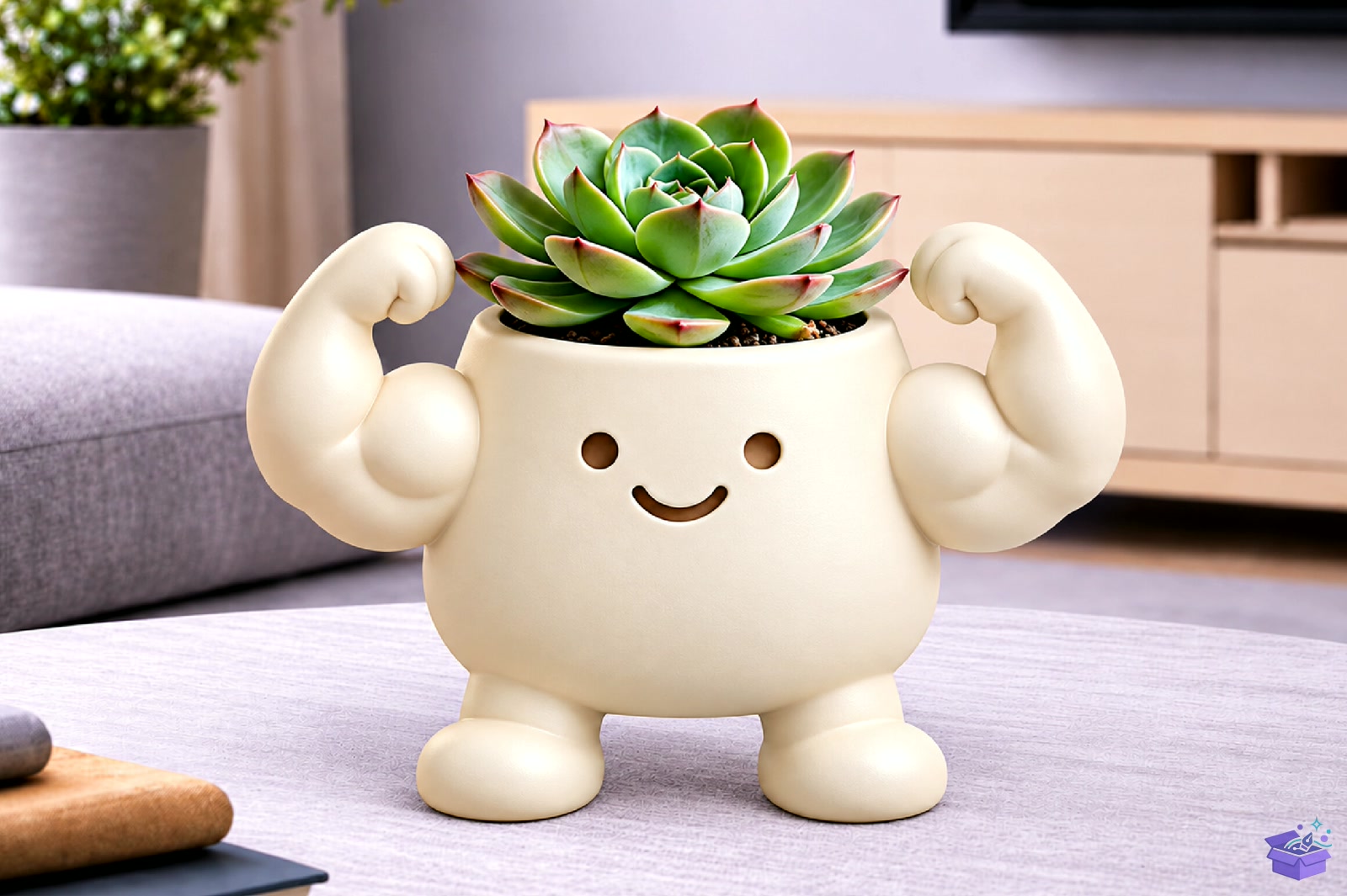 Muscle Pot Saksı Tasarımı 3D Baskı STL File - 3D Baskı ve Model Dosyası (STL, OBJ, 3MF) - detaylı önizleme 6