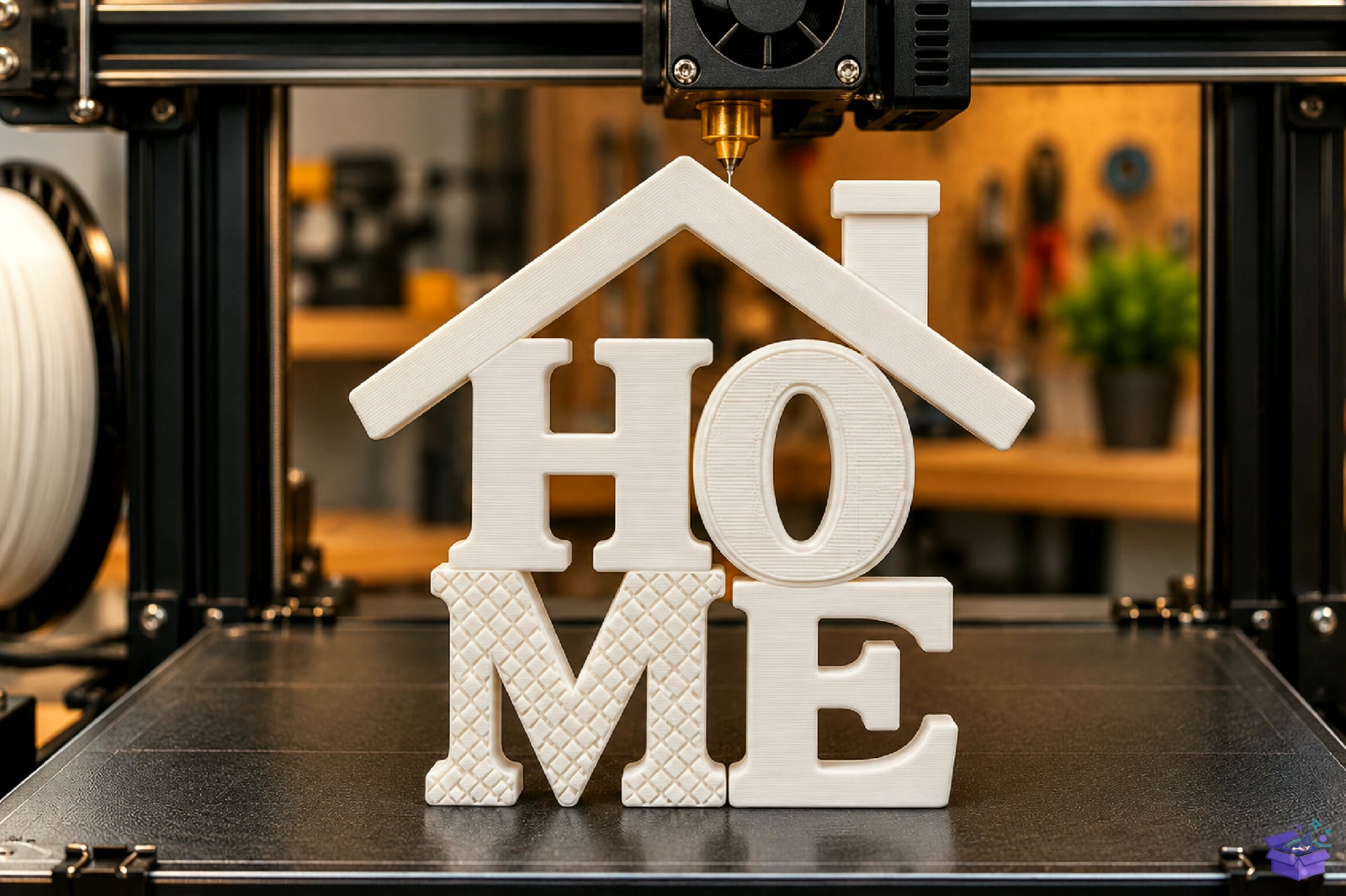 HOME Letter Sculpture STL 3D Baskı - 3D Baskı ve Model Dosyası (STL, OBJ, 3MF) - detaylı önizleme 4
