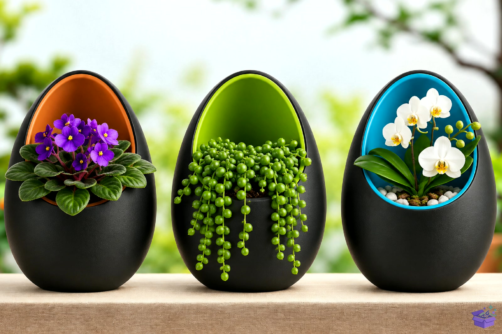 Egg Shaped Saksı Tasarımı STL 3D Baskı - 3D Baskı ve Model Dosyası (STL, OBJ, 3MF) - detaylı önizleme 3