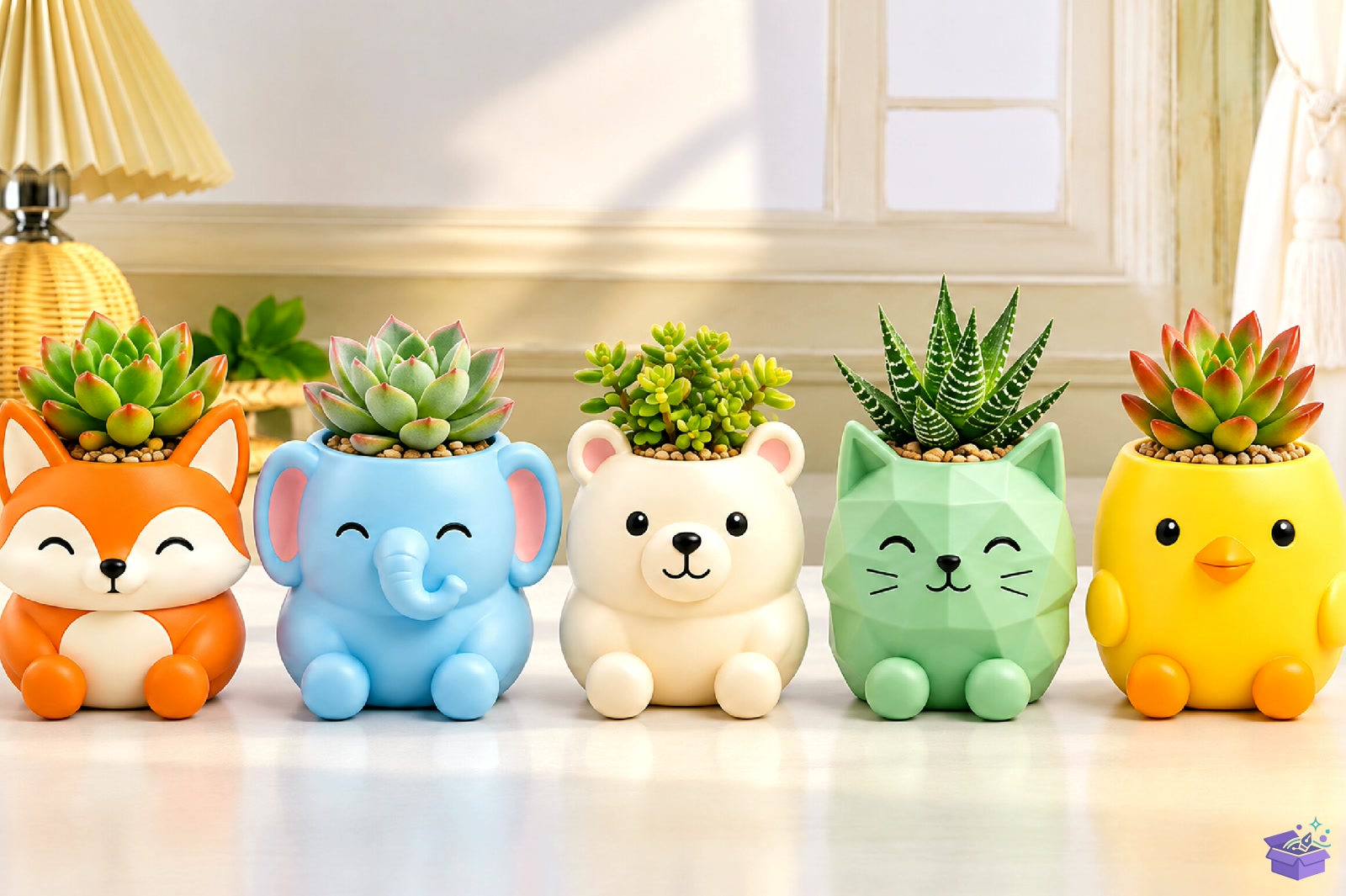 Cute Animal Saksı Tasarımı STL 3D Baskı - 3D Baskı ve Model Dosyası (STL, OBJ, 3MF) - detaylı önizleme 3
