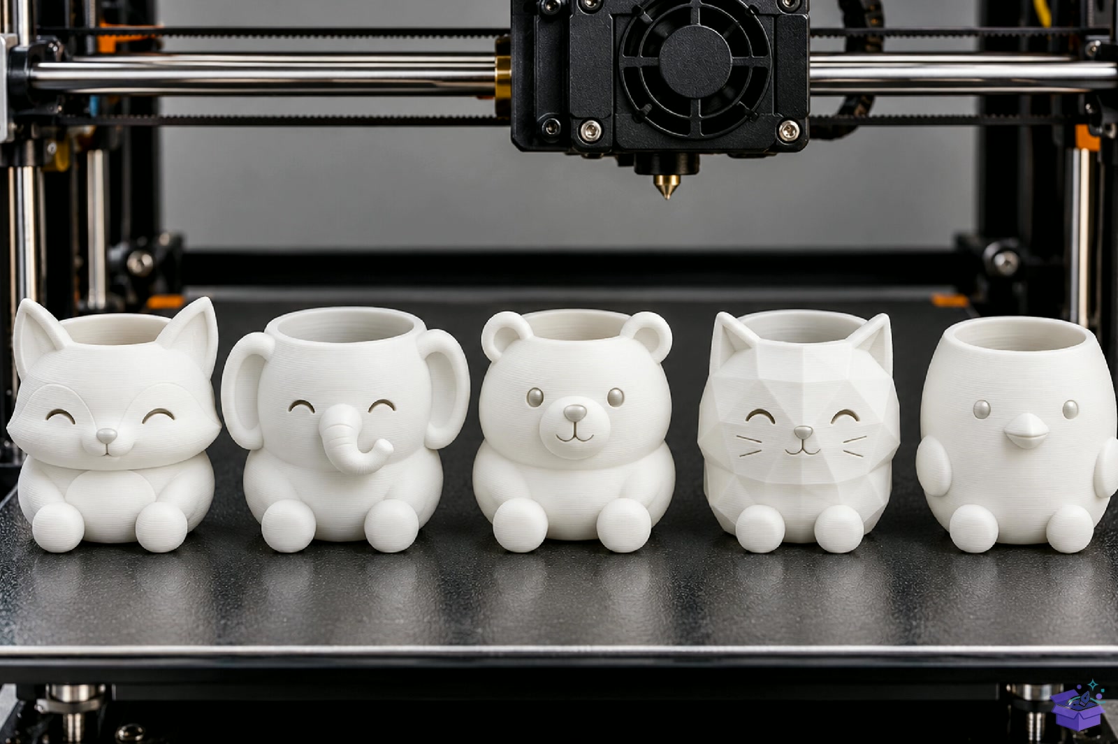 Cute Animal Saksı Tasarımı STL 3D Baskı - 3D Baskı ve Model Dosyası (STL, OBJ, 3MF) - detaylı önizleme 4