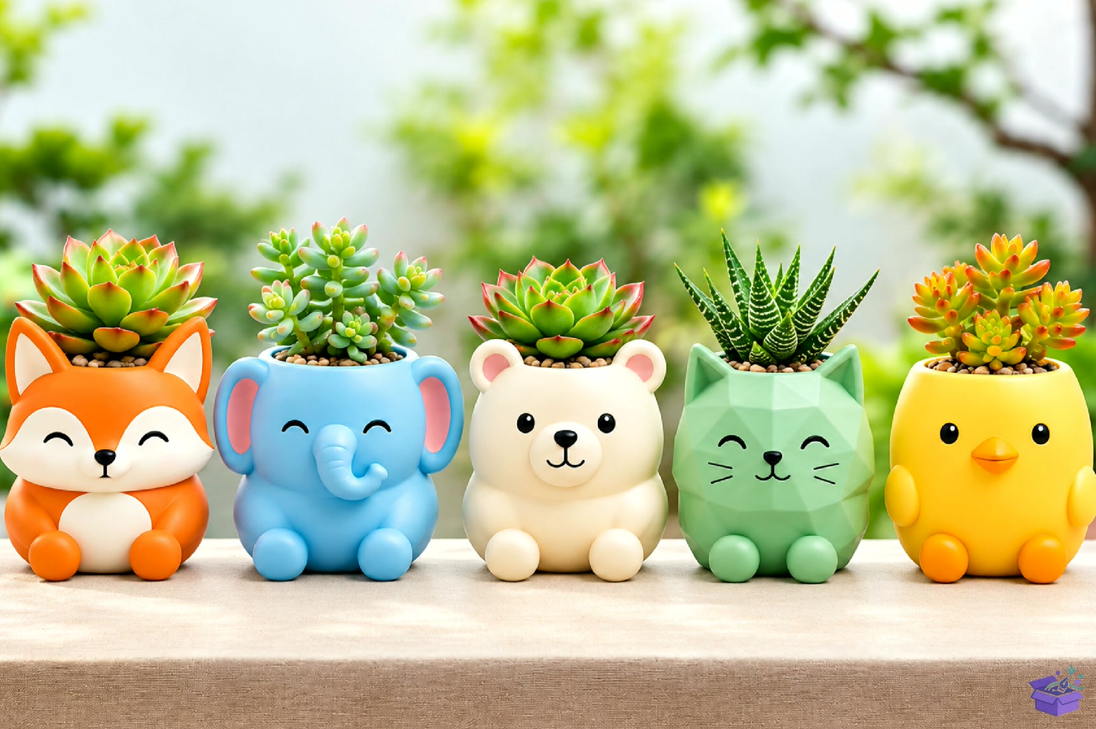 Cute Animal Saksı Tasarımı STL 3D Baskı - 3D Baskı ve Model Dosyası (STL, OBJ, 3MF) - detaylı önizleme 5