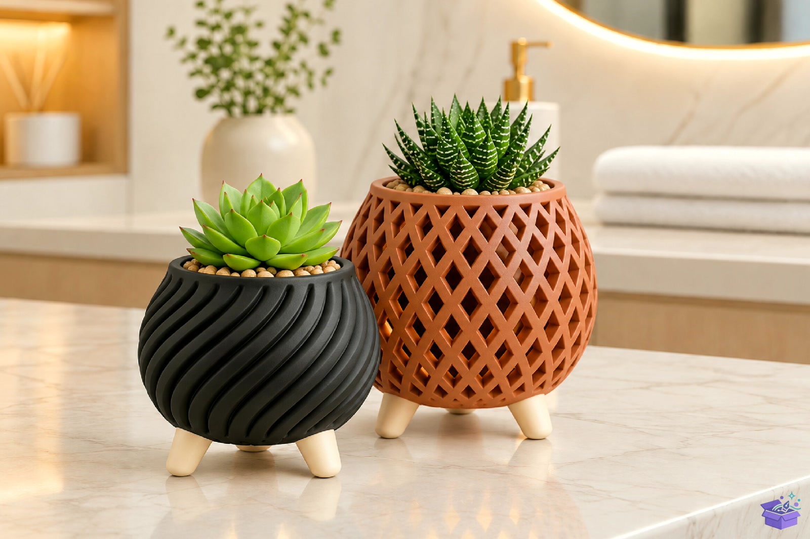 3D Printed Decorative Saksı Tasarımı Vazo Tasarımı STL - 3D Baskı ve Model Dosyası (STL, OBJ, 3MF) - detaylı önizleme 3