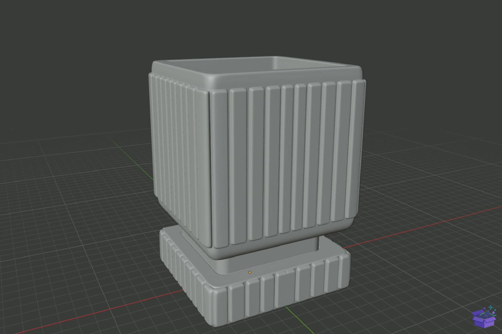 Ribbed Saksı Tasarımı Pot STL 3D Baskı - 3D Baskı ve Model Dosyası (STL, OBJ, 3MF) - detaylı önizleme 5