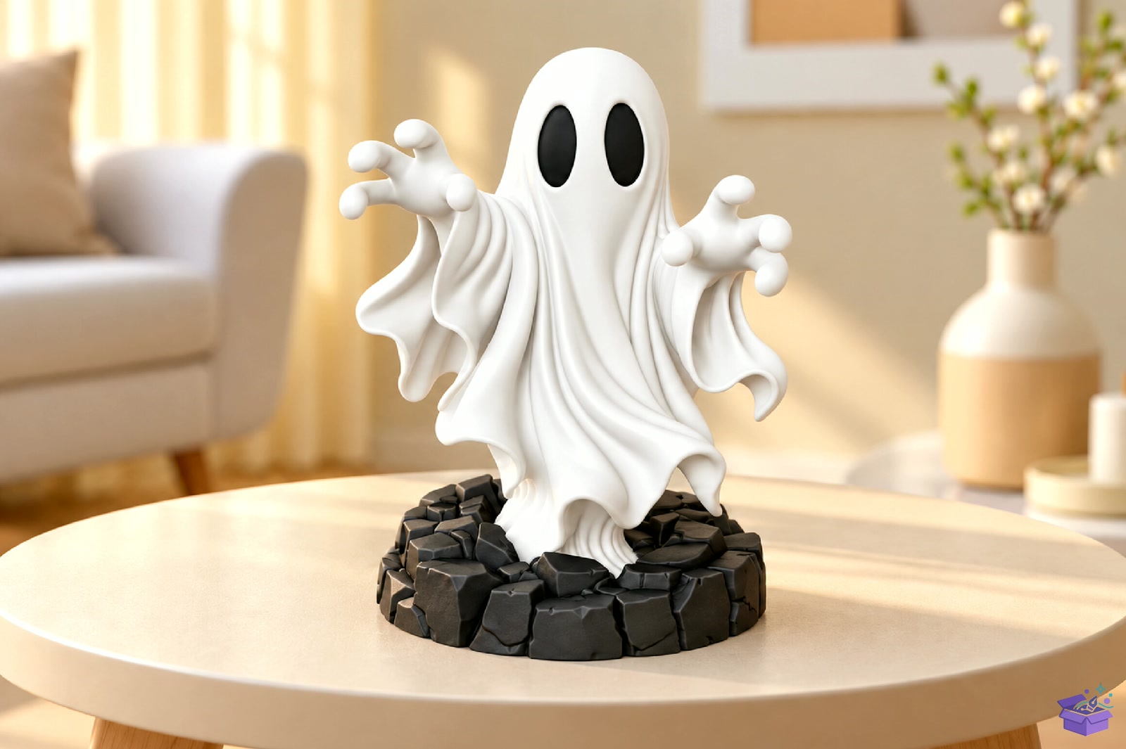 Ghost Figurine STL 3D Baskı - 3D Baskı ve Model Dosyası (STL, OBJ, 3MF) - detaylı önizleme 6