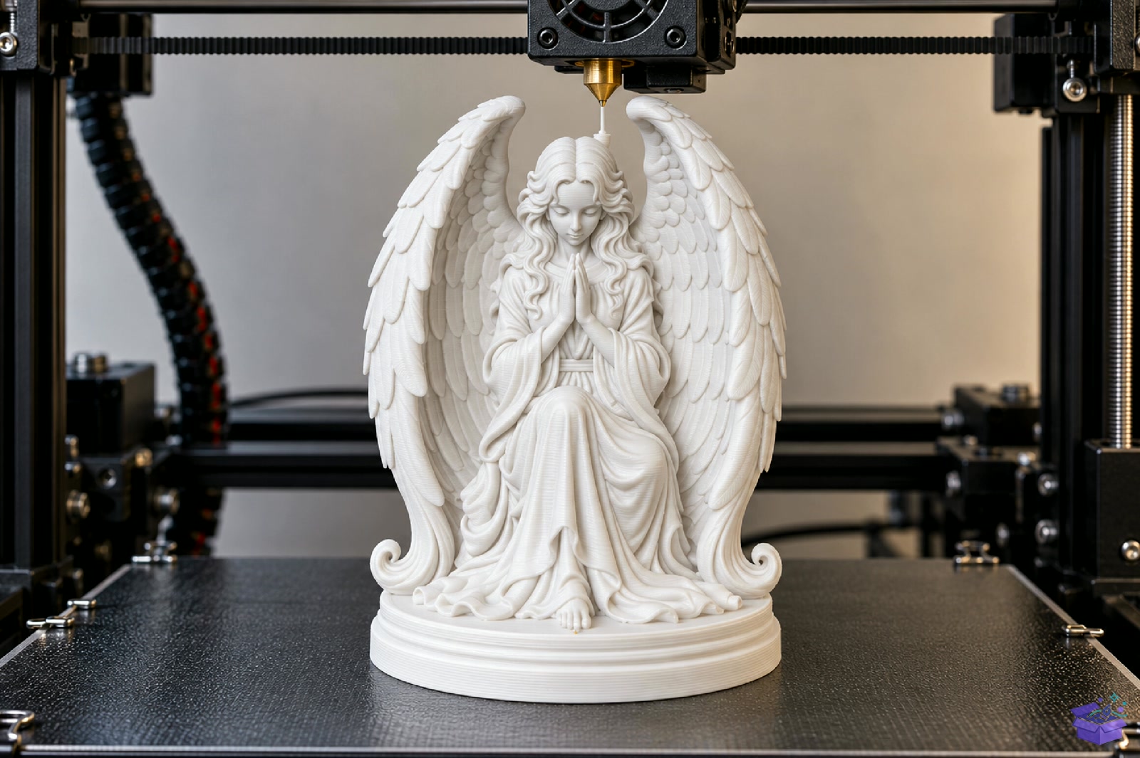 Praying Angel Heykel Biblo STL 3D Baskı - 3D Baskı ve Model Dosyası (STL, OBJ, 3MF) - detaylı önizleme 4