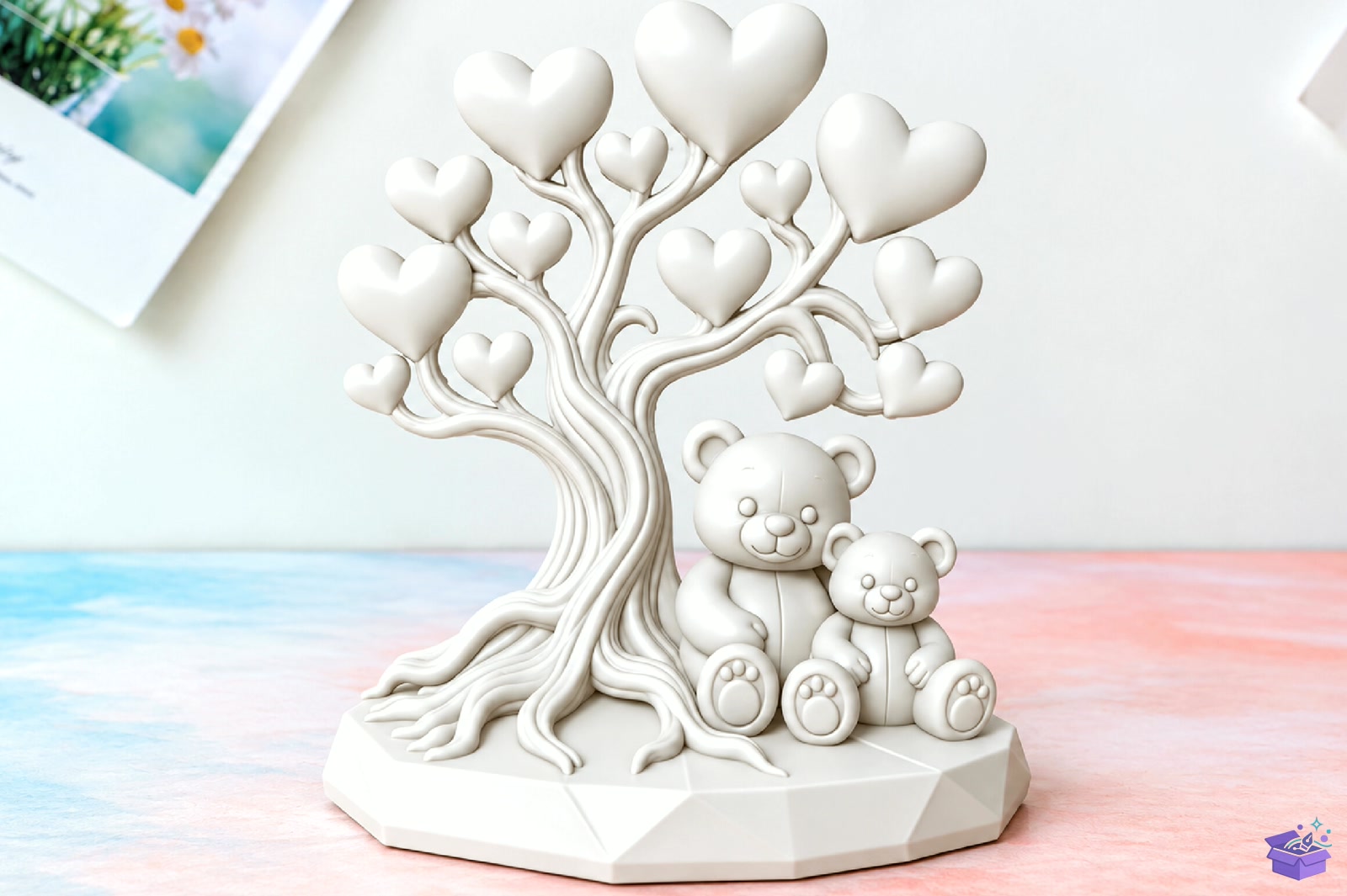 Love Ağaç Teddy Bear STL 3D Baskı - 3D Baskı ve Model Dosyası (STL, OBJ, 3MF) - detaylı önizleme 3