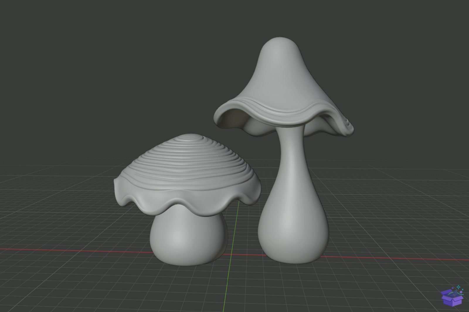Mushroom Decor Vazo Tasarımı STL 3D Baskı - 3D Baskı ve Model Dosyası (STL, OBJ, 3MF) - detaylı önizleme 5