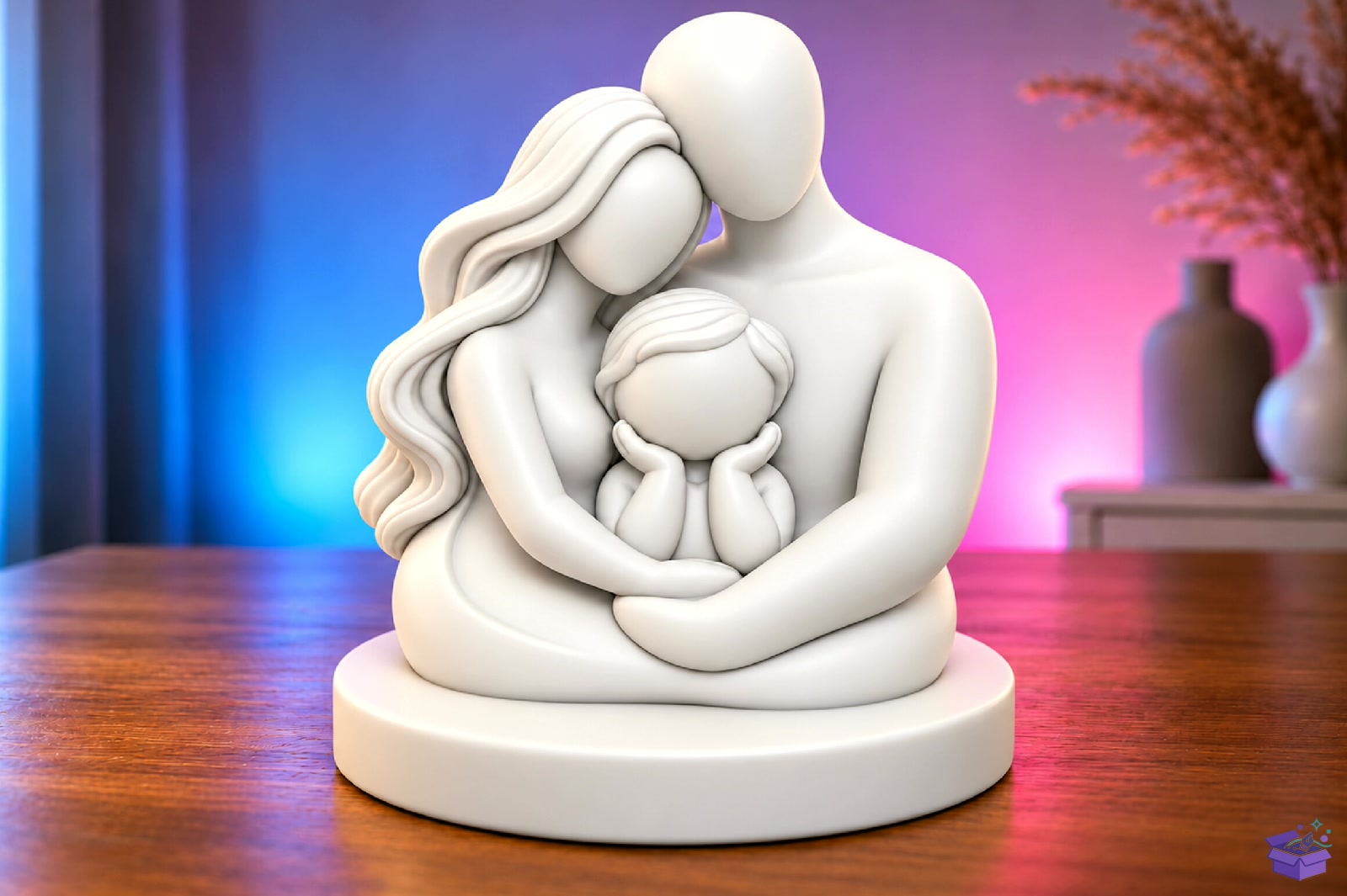 Family Love Sculpture 3D Baskı STL - 3D Baskı ve Model Dosyası (STL, OBJ, 3MF)