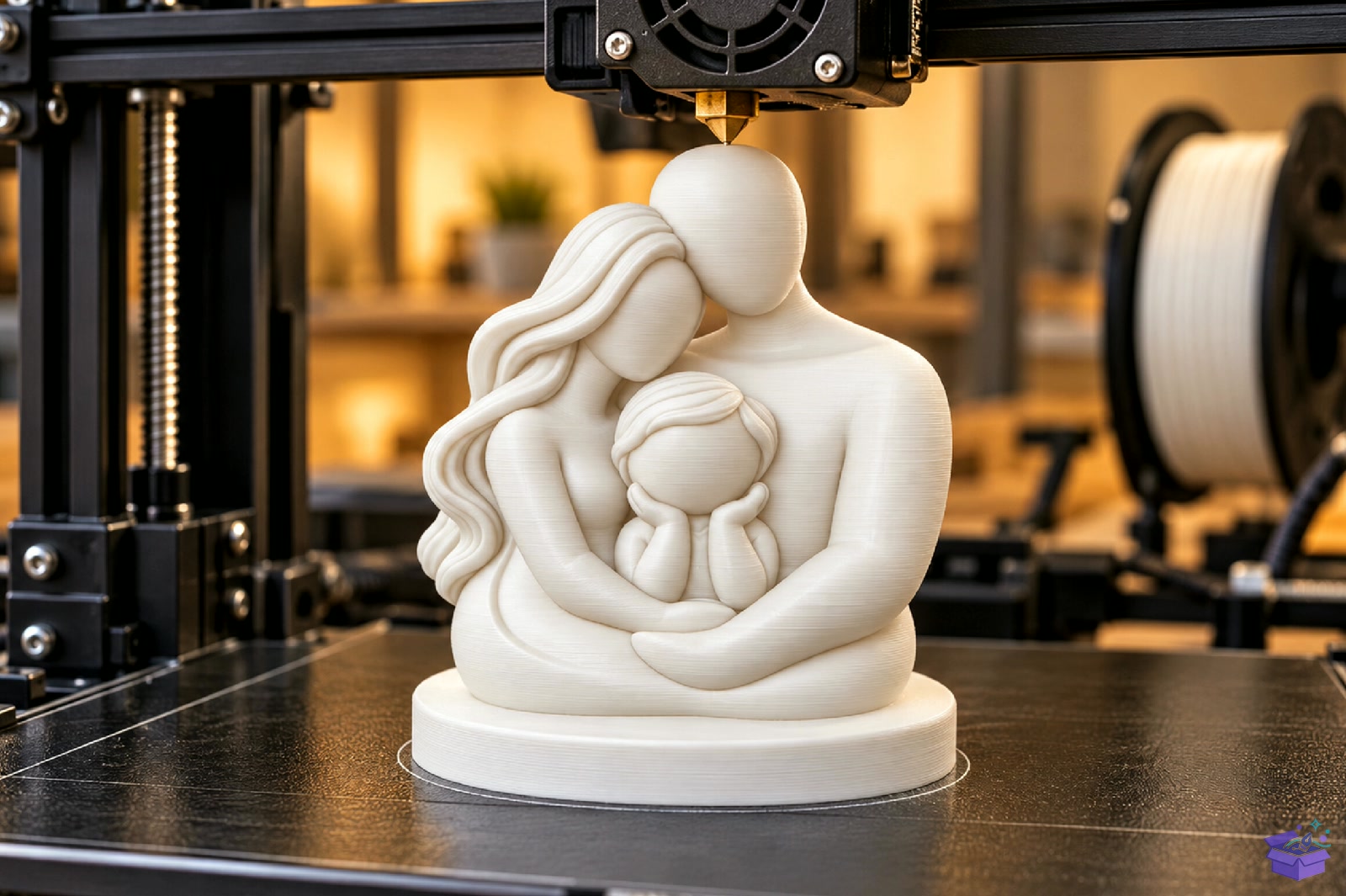 Family Love Sculpture 3D Baskı STL - 3D Baskı ve Model Dosyası (STL, OBJ, 3MF) - detaylı önizleme 4