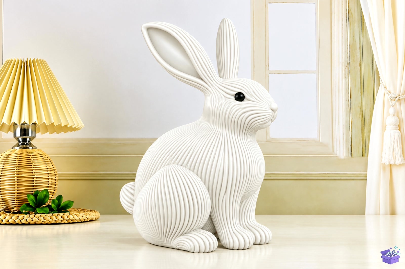 Ribbed Bunny Rabbit STL 3D Baskı - 3D Baskı ve Model Dosyası (STL, OBJ, 3MF) - detaylı önizleme 2