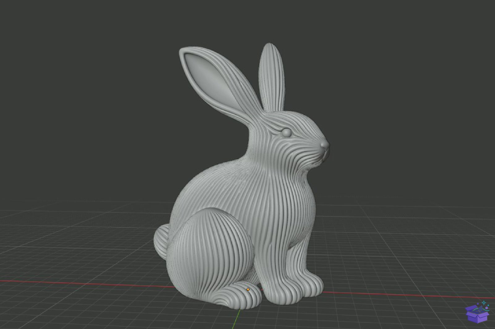 Ribbed Bunny Rabbit STL 3D Baskı - 3D Baskı ve Model Dosyası (STL, OBJ, 3MF) - detaylı önizleme 5