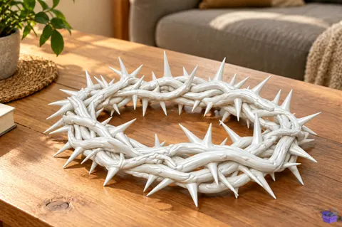 Crown Of Thorns Wreath STL 3D Baskı - 3D Baskı ve Model Dosyası (STL, OBJ, 3MF) - 3D Baskı  İndir (STL, OBJ, 3MF)
