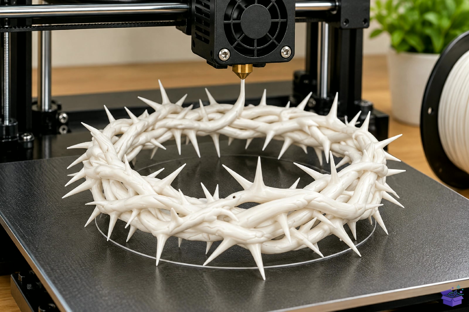 Crown Of Thorns Wreath STL 3D Baskı - 3D Baskı ve Model Dosyası (STL, OBJ, 3MF) - detaylı önizleme 4