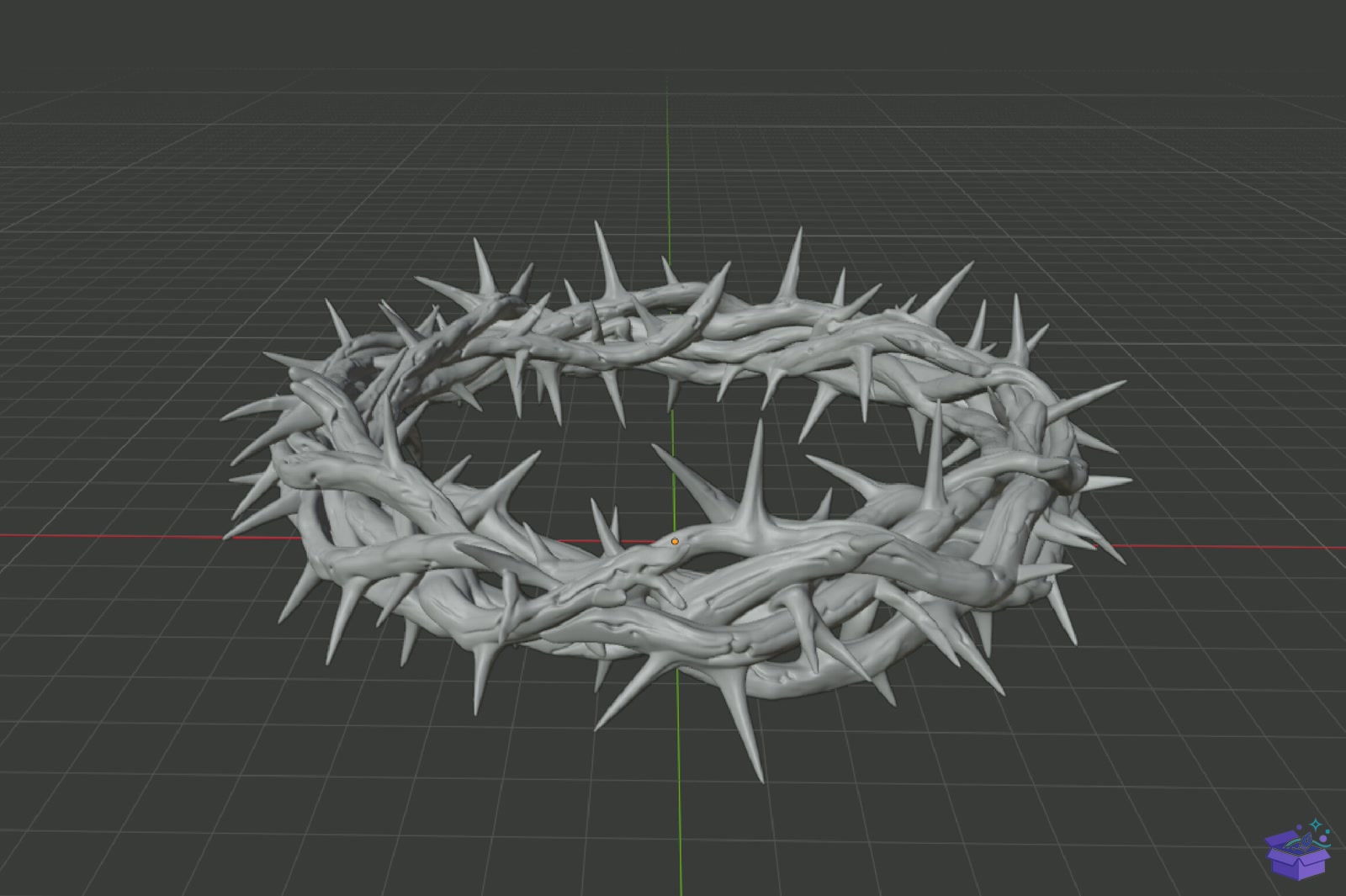 Crown Of Thorns Wreath STL 3D Baskı - 3D Baskı ve Model Dosyası (STL, OBJ, 3MF) - detaylı önizleme 5