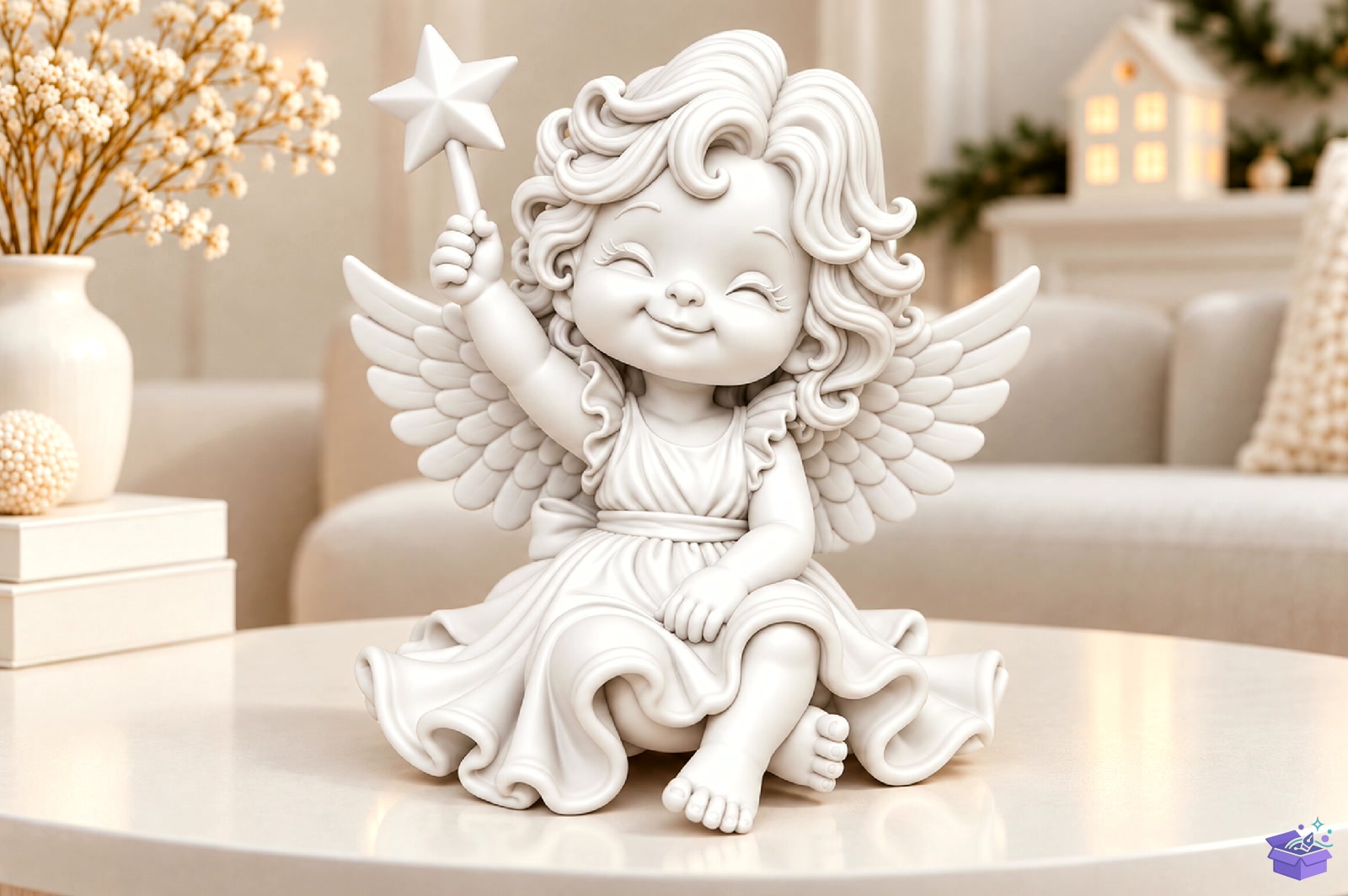 Cute Angel Girl 3D Baskı STL File - 3D Baskı ve Model Dosyası (STL, OBJ, 3MF)