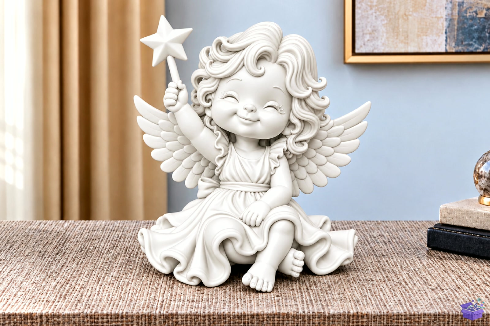 Cute Angel Girl 3D Baskı STL File - 3D Baskı ve Model Dosyası (STL, OBJ, 3MF) - detaylı önizleme 2