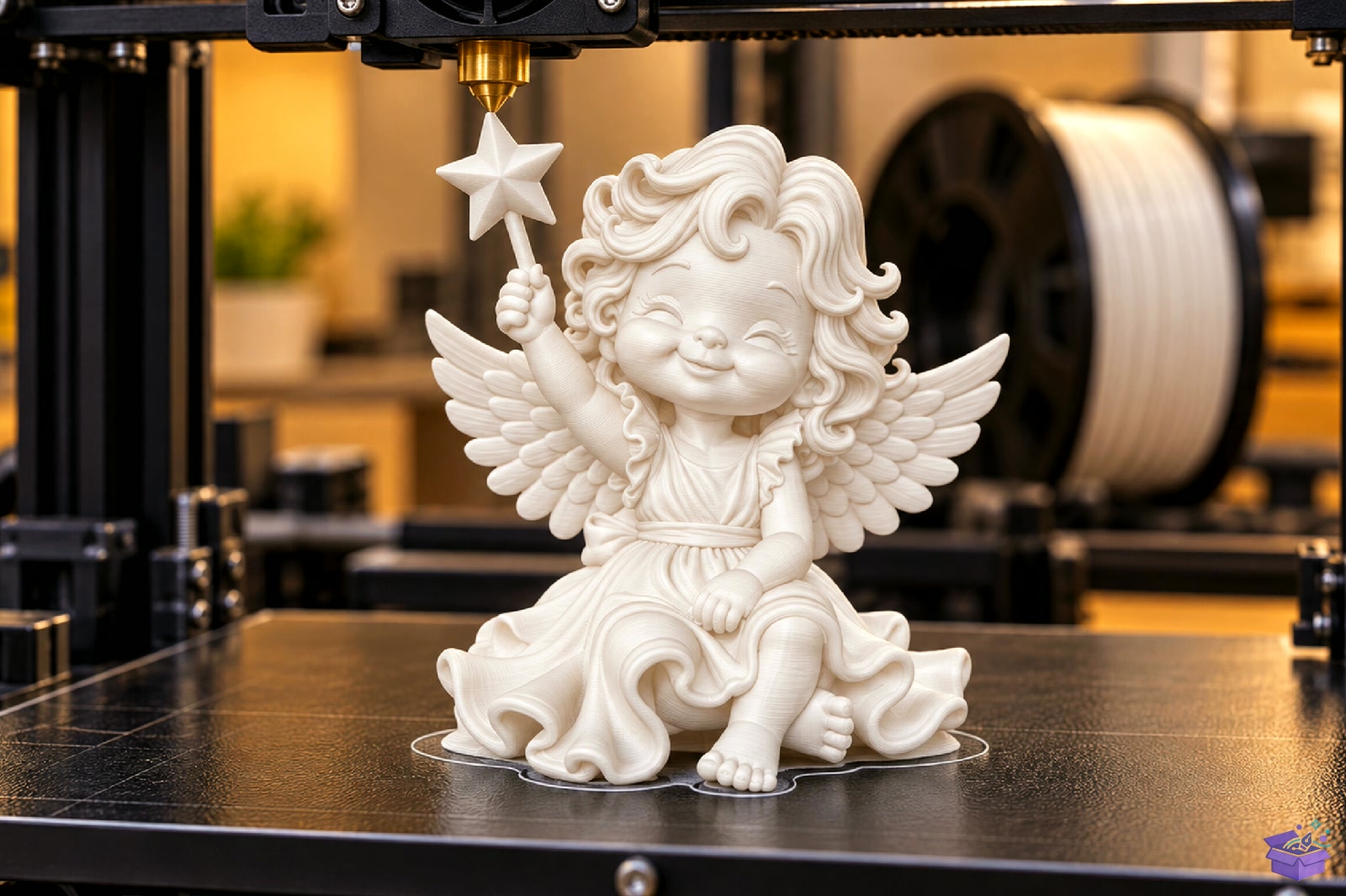 Cute Angel Girl 3D Baskı STL File - 3D Baskı ve Model Dosyası (STL, OBJ, 3MF) - detaylı önizleme 4