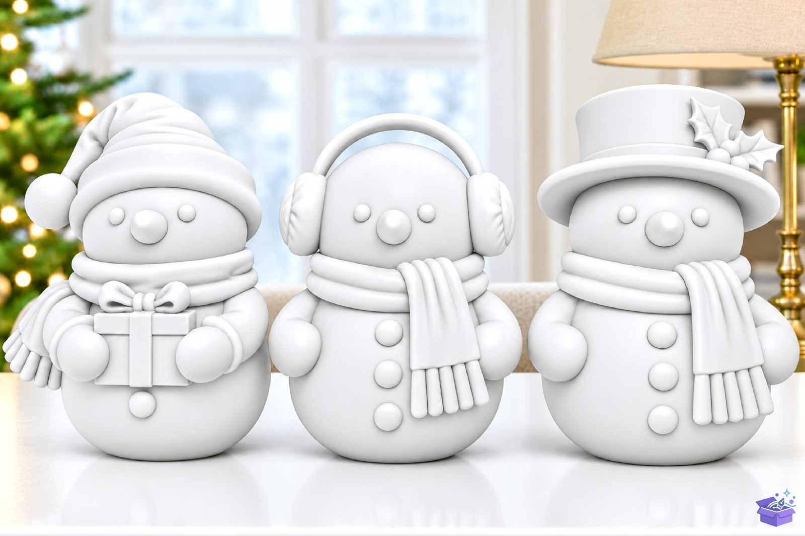 Yılbaşı Snowman 3D Baskı STL File - 3D Baskı ve Model Dosyası (STL, OBJ, 3MF)