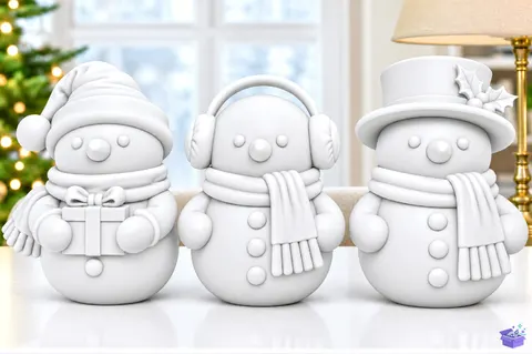 Yılbaşı Snowman 3D Baskı STL File - 3D Baskı ve Model Dosyası (STL, OBJ, 3MF) - 3D Baskı  İndir (STL, OBJ, 3MF)