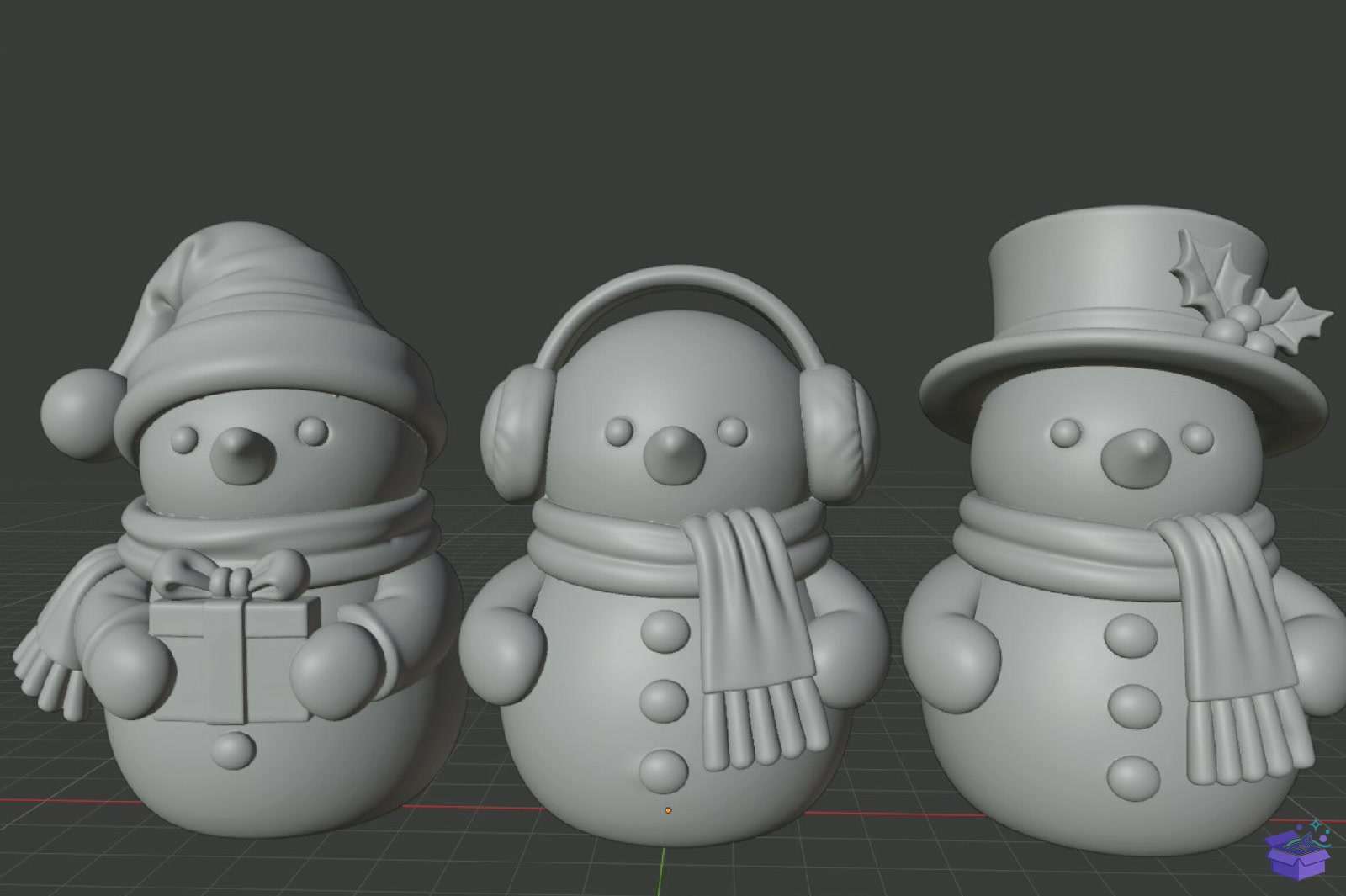 Yılbaşı Snowman 3D Baskı STL File - 3D Baskı ve Model Dosyası (STL, OBJ, 3MF) - detaylı önizleme 5
