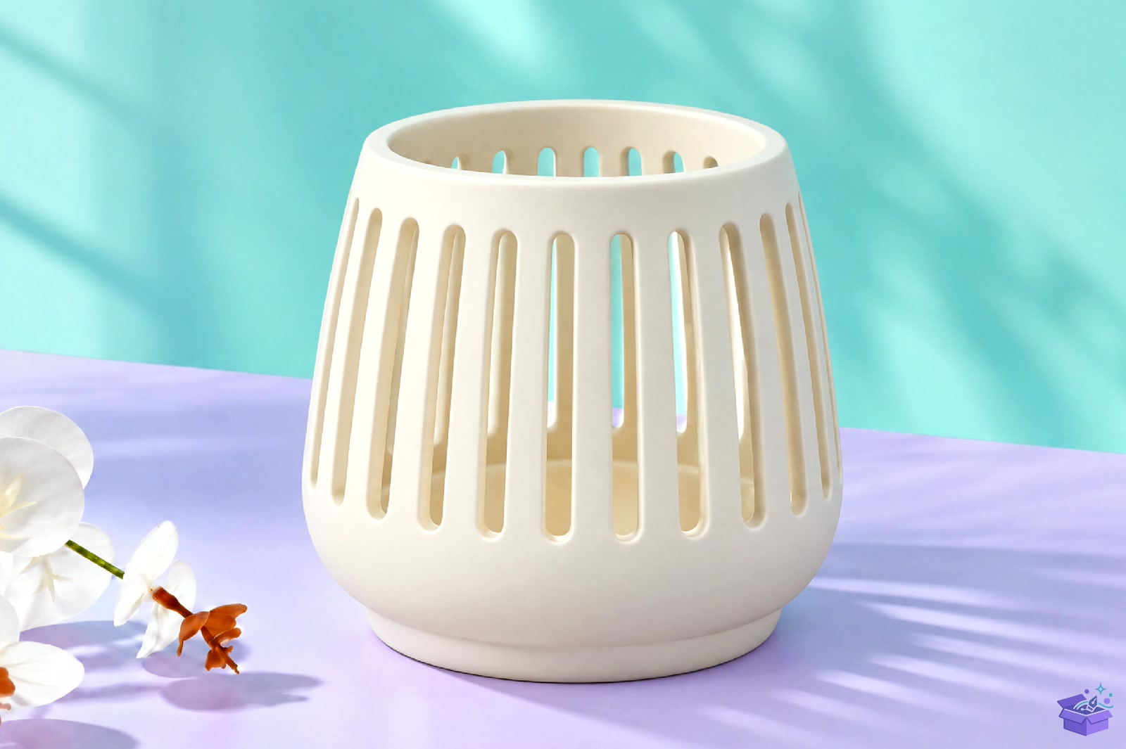 Modern Slotted Saksı Tasarımı Pot STL 3D Baskı - 3D Baskı ve Model Dosyası (STL, OBJ, 3MF)